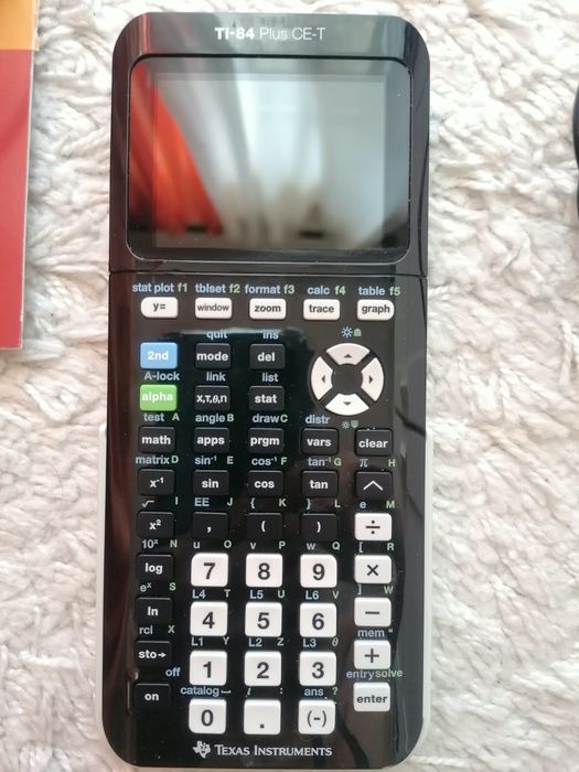 Calculadora gráfica TI-84 Plus CE-T da Texas Instruments, nova com caixa, carregadores e manuais originais