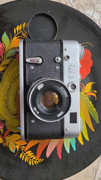 Фотоапарат ФЕД-3 (FED-3) з об’єктивом Індустар-61 + шкіряний чохол