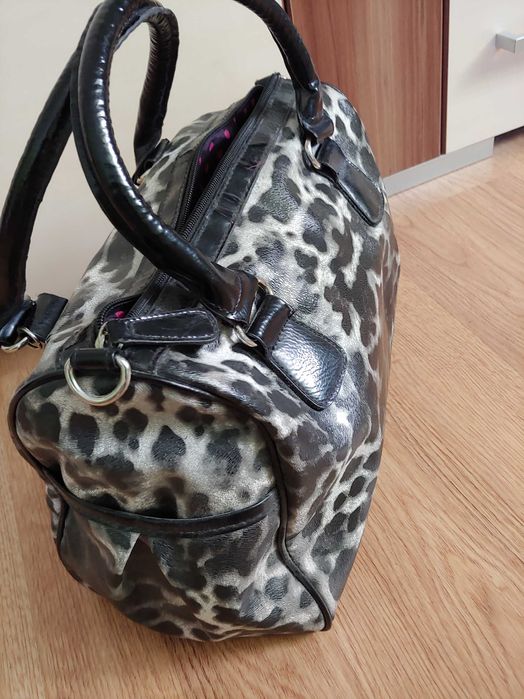 Torebka damska biało-czarna