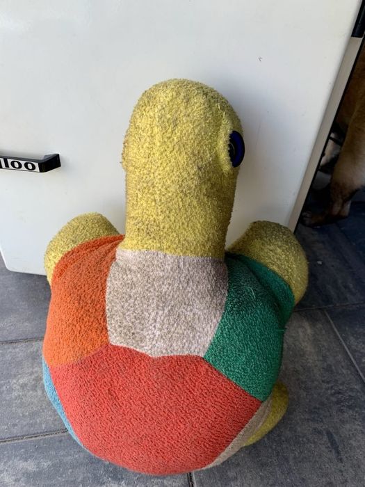 Materiały Żółw Olbrzym zabawka z czasów PRL