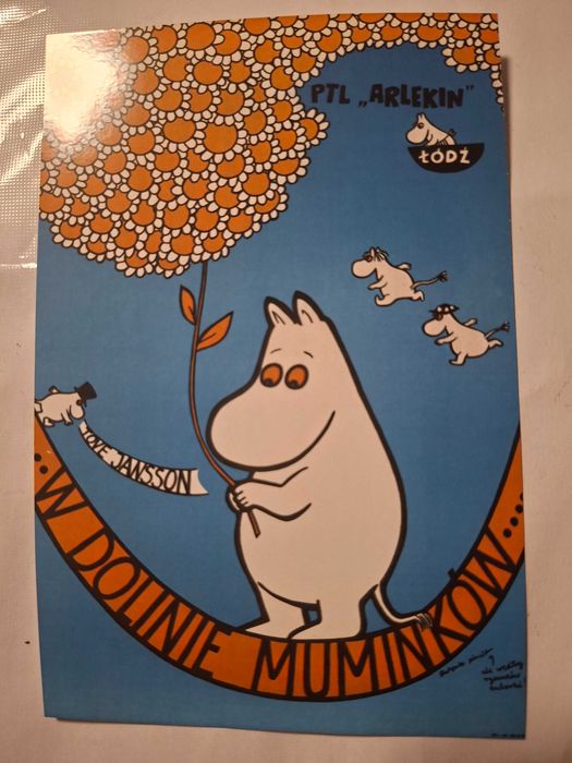 Plakat teatralny W dolinie Muminków