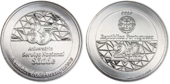 Moedas comemorativas de 2.5€ Portugal (várias, veja o anuncio)