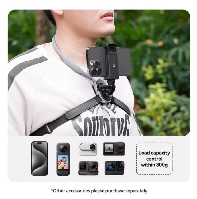 Магнитный держатель TELESIN для экшен камер и телефона.