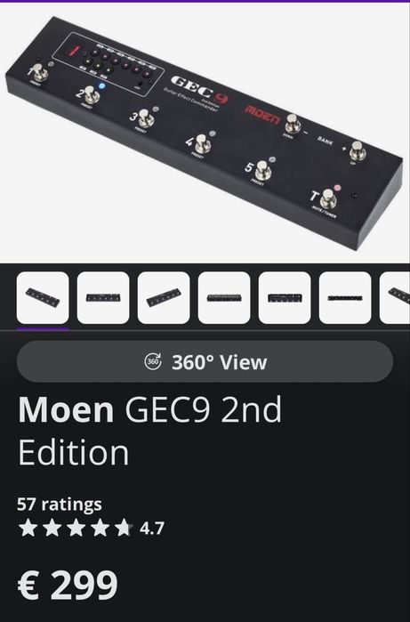 Moen GEC9 2nd Edition Amp Switcher and Pedal Looper