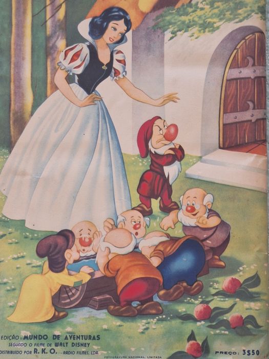 Álbum cromos "Branca de Neve e os sete anões" anos 50