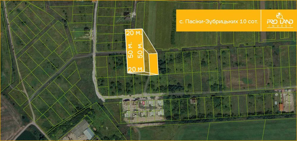 Продаж ділянки в с.Пасіки-Зубрицьких 10сот.