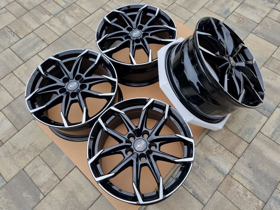 Subaru 17" Nowe Felgi alu 5x114,3 Forester Levorg Outback Czarne/Poler