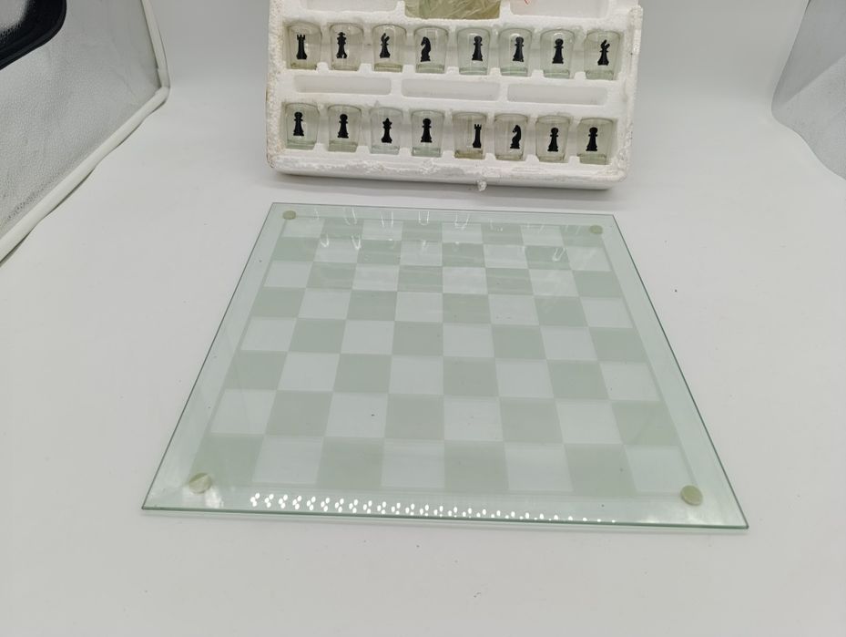 Дитячі скляні шахи шашки дочка для шахів стопочки настільна гра