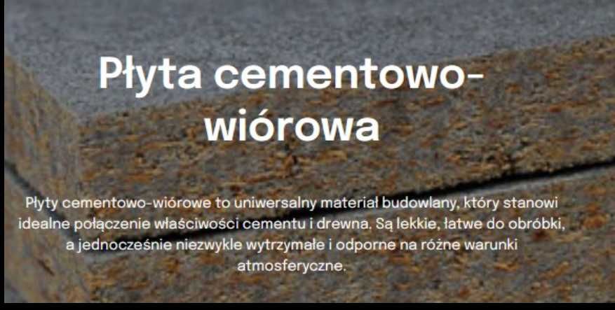 Płyty Cementowo Wiórowe