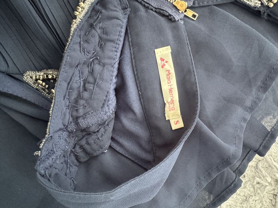 Платье синено цвета S