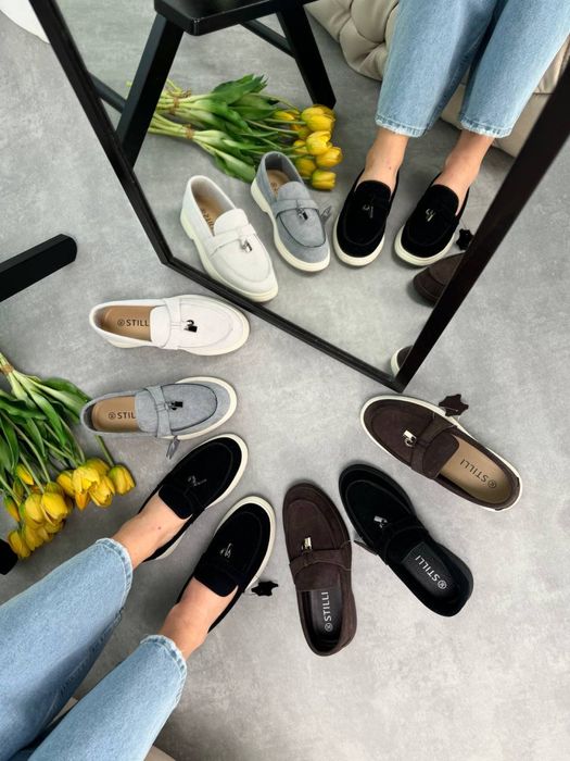 Лофери натуральна замша