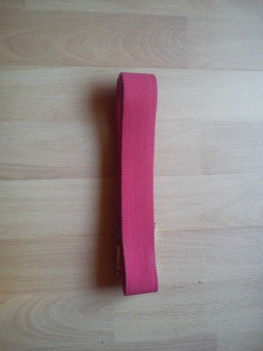 Pas, pasek parciany różowy nowy 100 cm