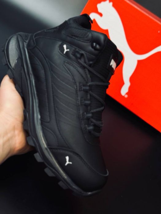 Зимняя кожанная мужская обувь / ботинки кроссовки Puma зима до -31°