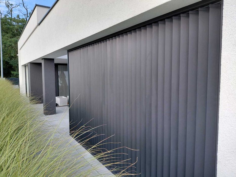 Ruchome deseczki system aluminiowy shuttersy zabudowa tarasu każdy RAL