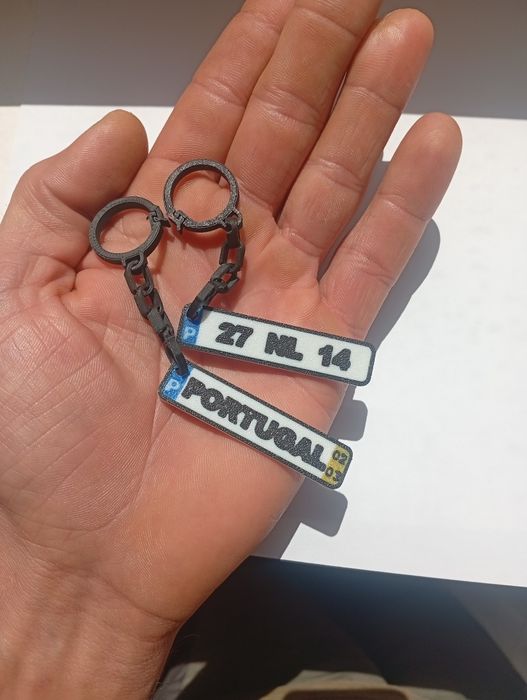 Porta-chaves matrícula personalizado