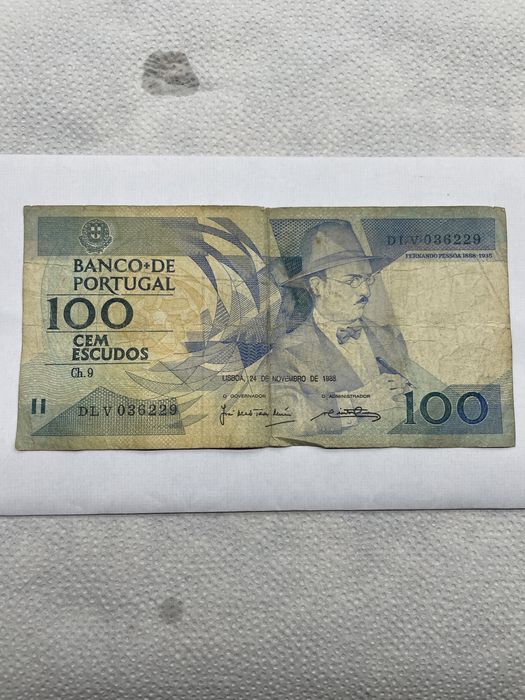 Seis Notas Portuguesas de Cem Escudos