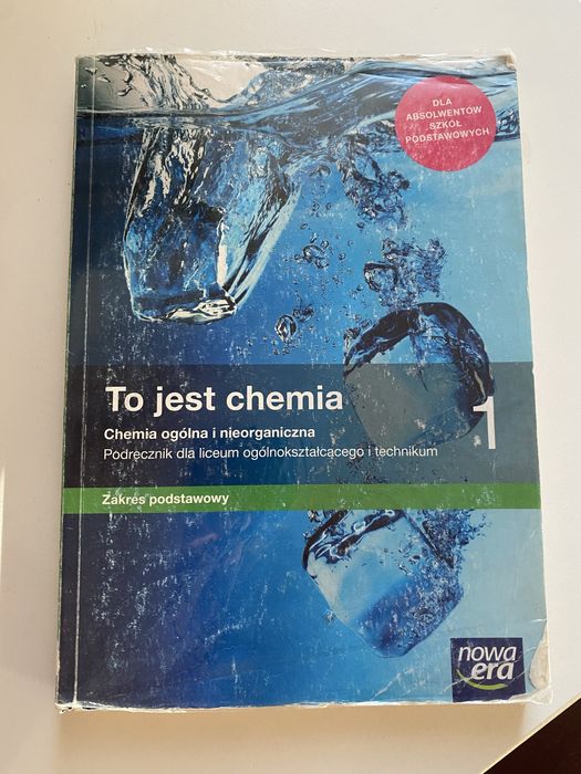 To jest chemia 1 podrecznik zakres podstawowy stan dobry+