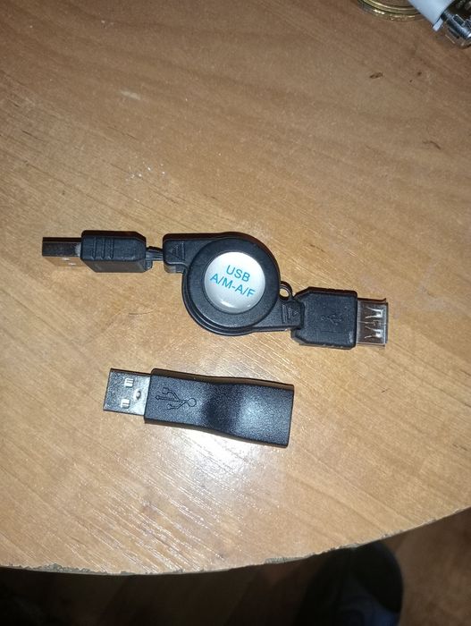 Rozwijany kabl USB-A/M na USB-A/F z przedłużką