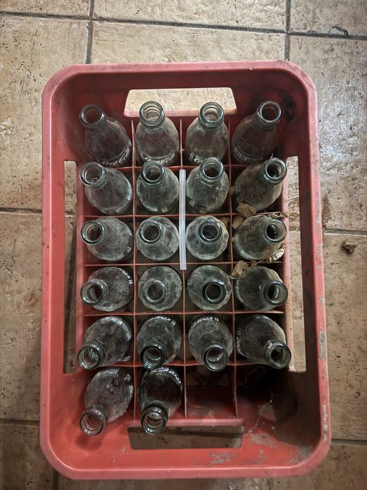 Grade Vintage da coca cola com garrafas