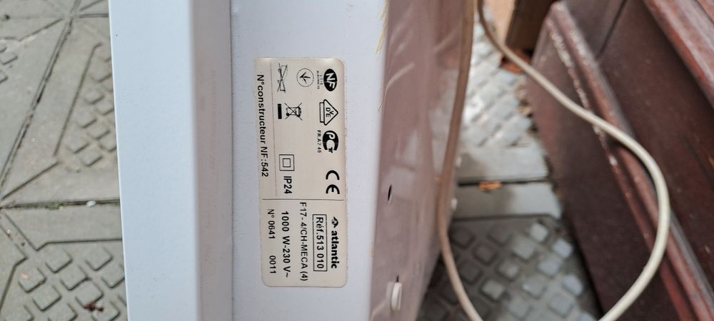 Grzejnik elektryczny Atlantic 1000watt.