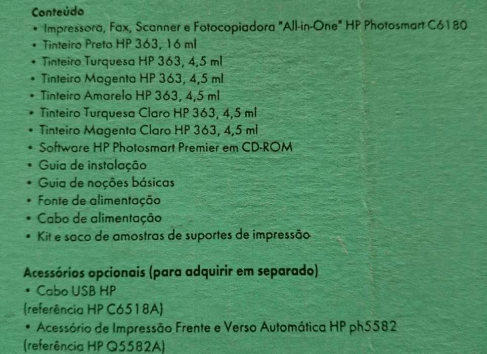 Impressora HP ,jato de tinta, tudo em um com fax scanner e copiadora
