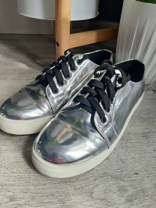 Sneakersy , trampki #srebrne