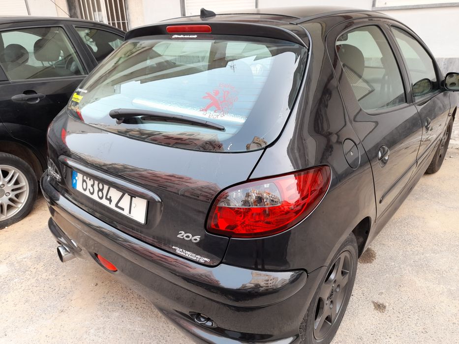 Vendo ou troco peugeot 206 black and silver