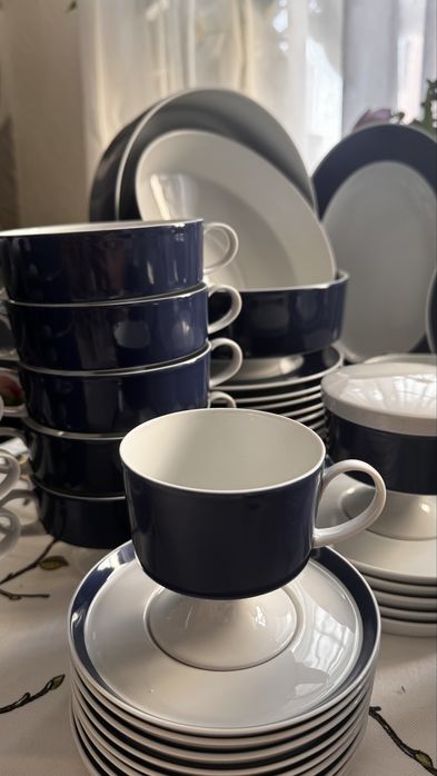 Rosenthal столовий чайний сервіз 99ел, розенталь, кобальт, вінтажний