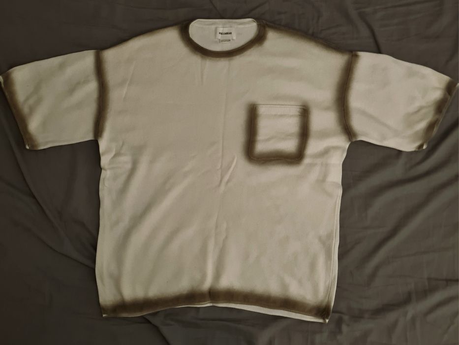 T-shirt bege da Pull & Bear