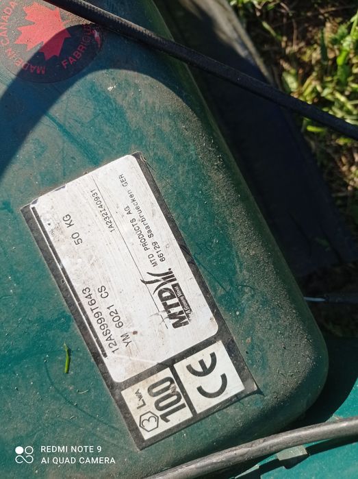 Kosiarka spalinowa MTD Yard-MA SELF-STARTER YM 6021 CS z Niemiec