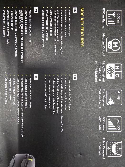 Coleira adestramento dogtra 610c NOVA