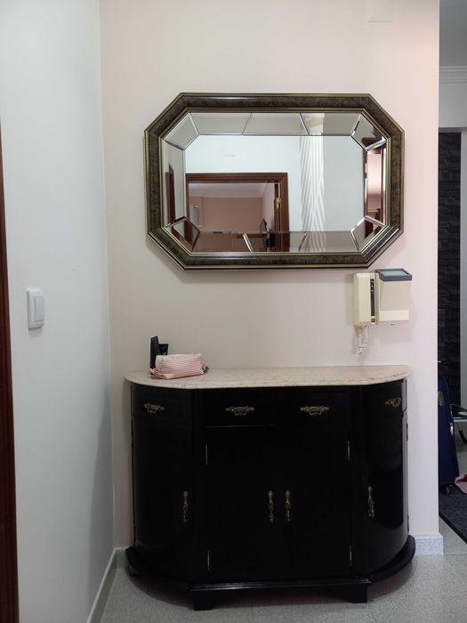 Sapateira e espelho vintage