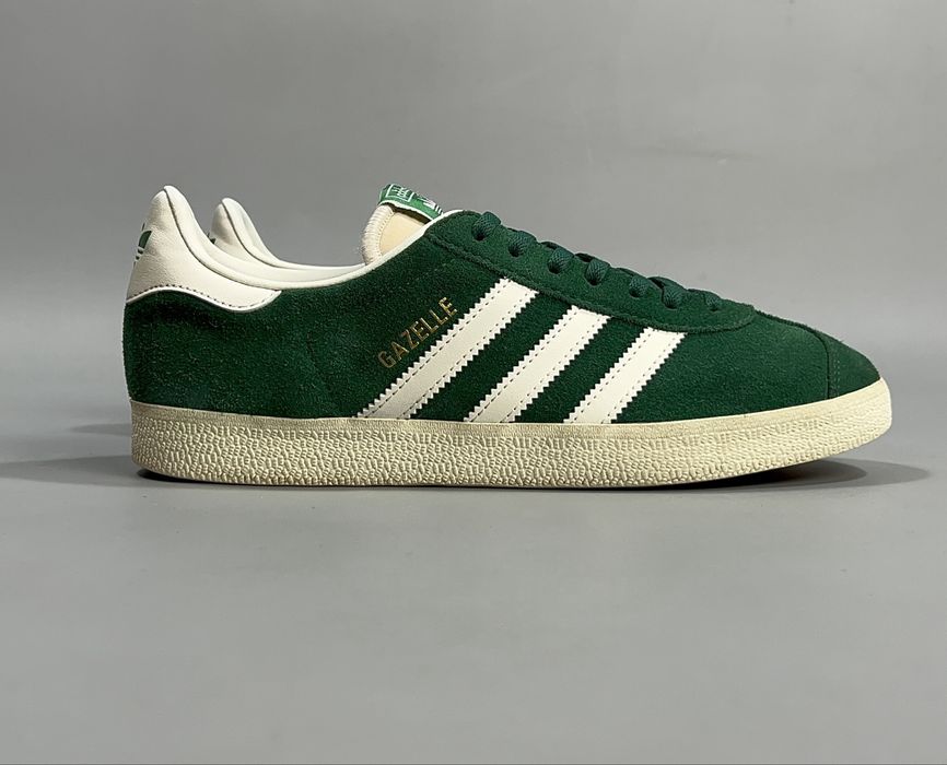 Замшеві кеди adidas gazelle зелені / оригінал — розмір 39.5 (24.5 см) жіночі