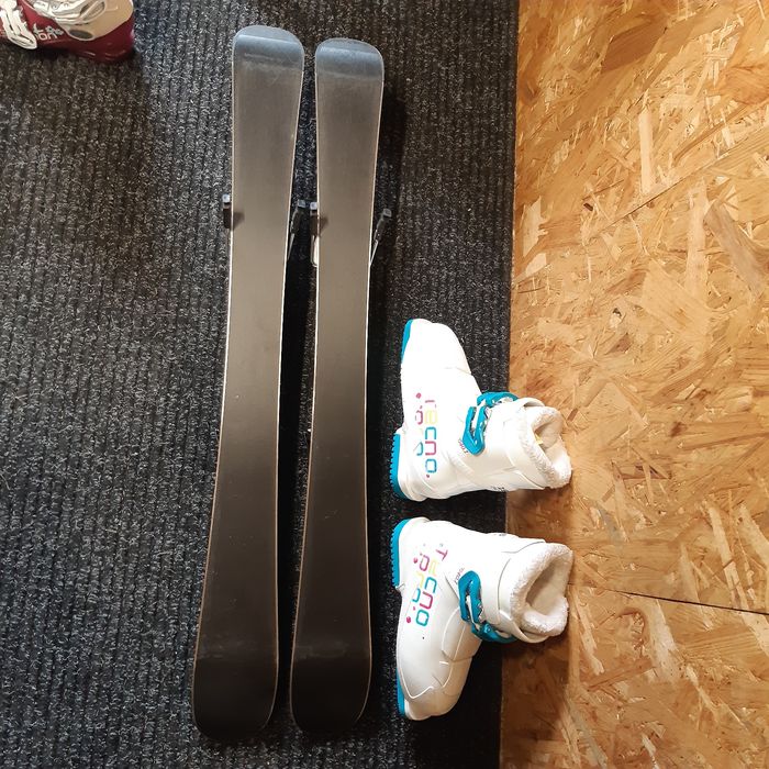 narty Tecno 90cm+buty Tecno 19.5
