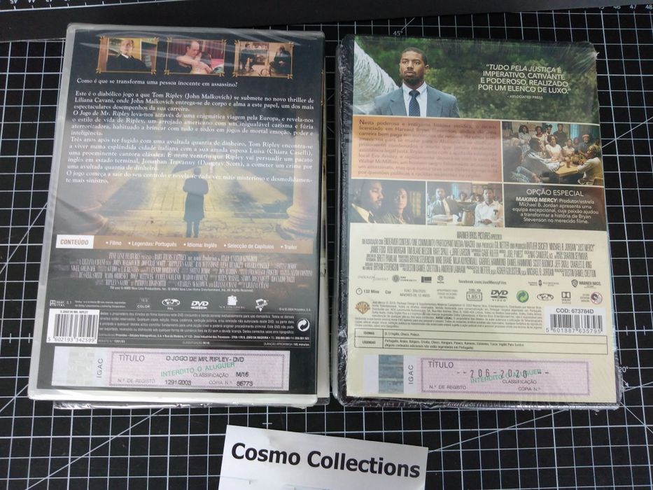 DVDs Selados novos. Saw 2, Zorro, Mr. Ripley, tudo pela justiça