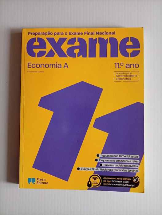 Livro "Preparação para o Exame Final Nacional, Economia A, 11º ano", Porto Editora