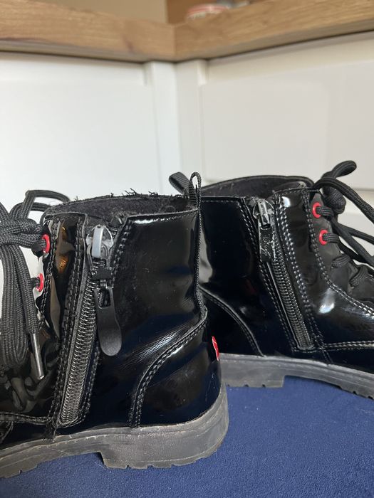 Botki Minnie 27 czarne lakierowane