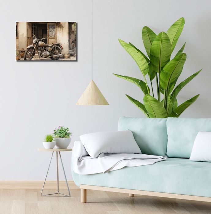 Obraz 50x30cm Motocyklowa Samotna Eskapada