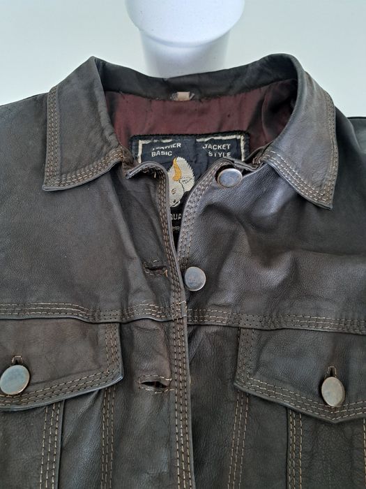 Casaco de pele de senhora castanho