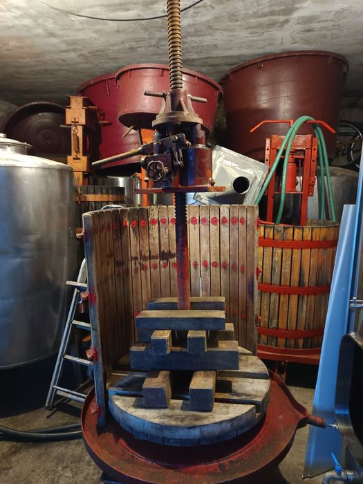 Prensa hidráulica de vinho uvas