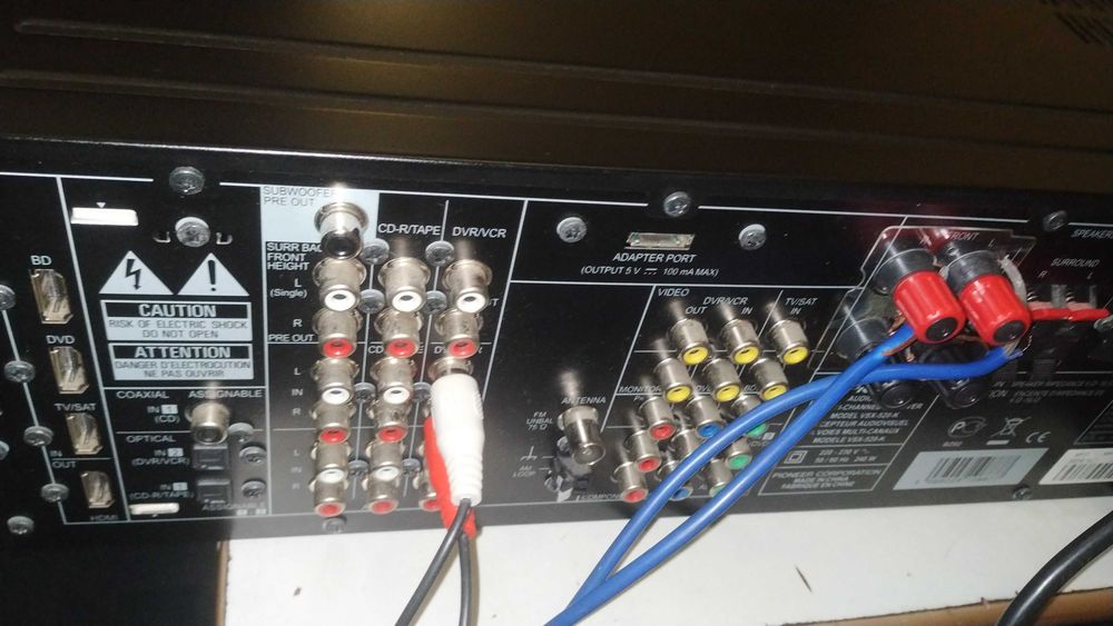PIONEER VSX-520, аудио видео канальный ресивер.