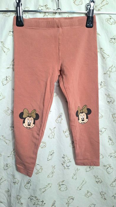 Leginsy bawełniane dziewczęce Minnie Disney print C&A