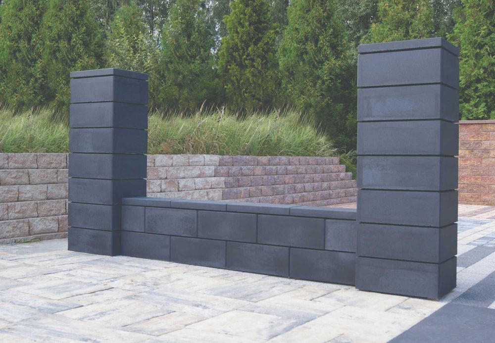 Bloczek ROYAL gładki ogrodzeniowy betonowy KOST-BET® - CAŁA POLSKA