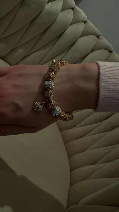 Bransoletka złota charms