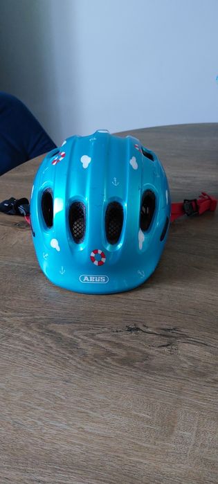 Kask rowerowy dziecięcy Abus Smiley 2.0 Turquoise Sailor