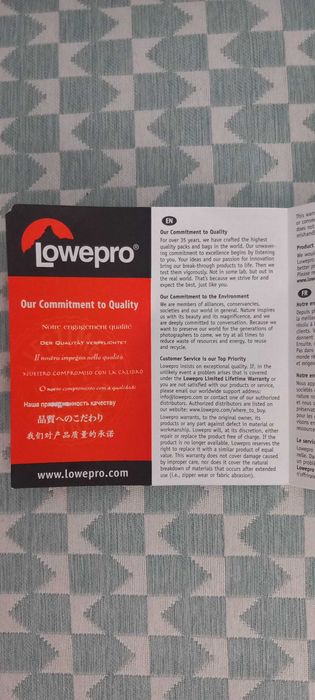 Mochila Lowepro 200AW para máquina fotográfica