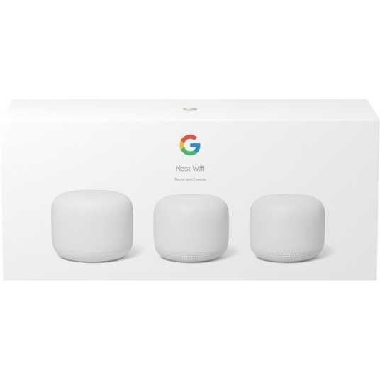 Маршрутизатор роутер Wi-Fi 6E Google Nest Wifi Pro Snow 3-Pack