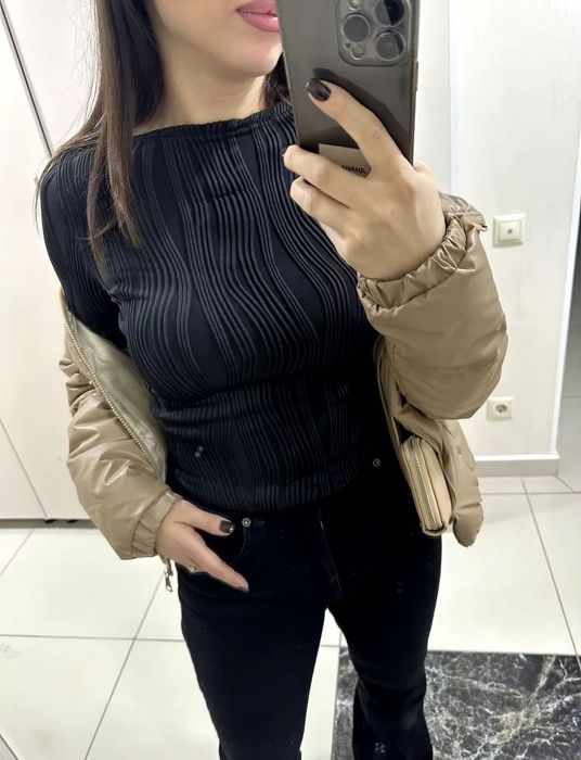 Лонг кофточка чорна жіноча