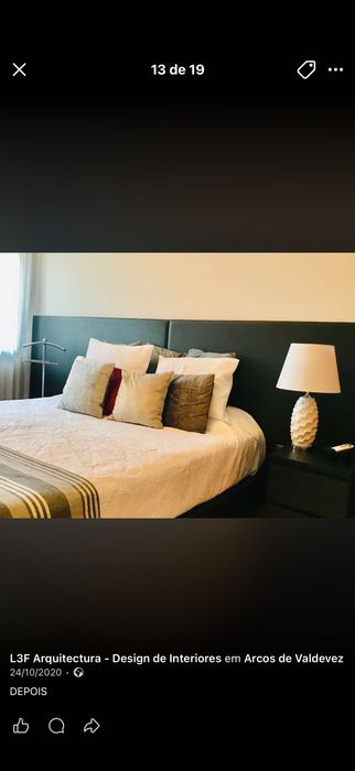 Cama de casal preta