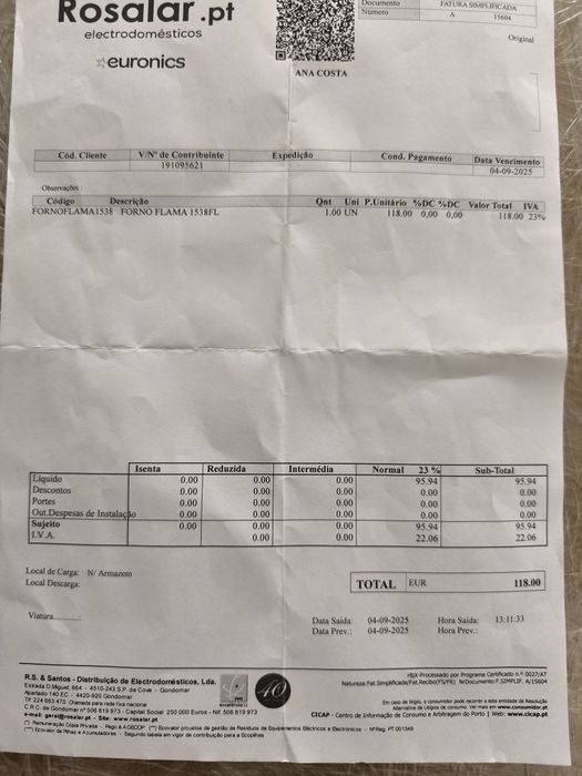 Forno convecção AirBoost Flama - Novo